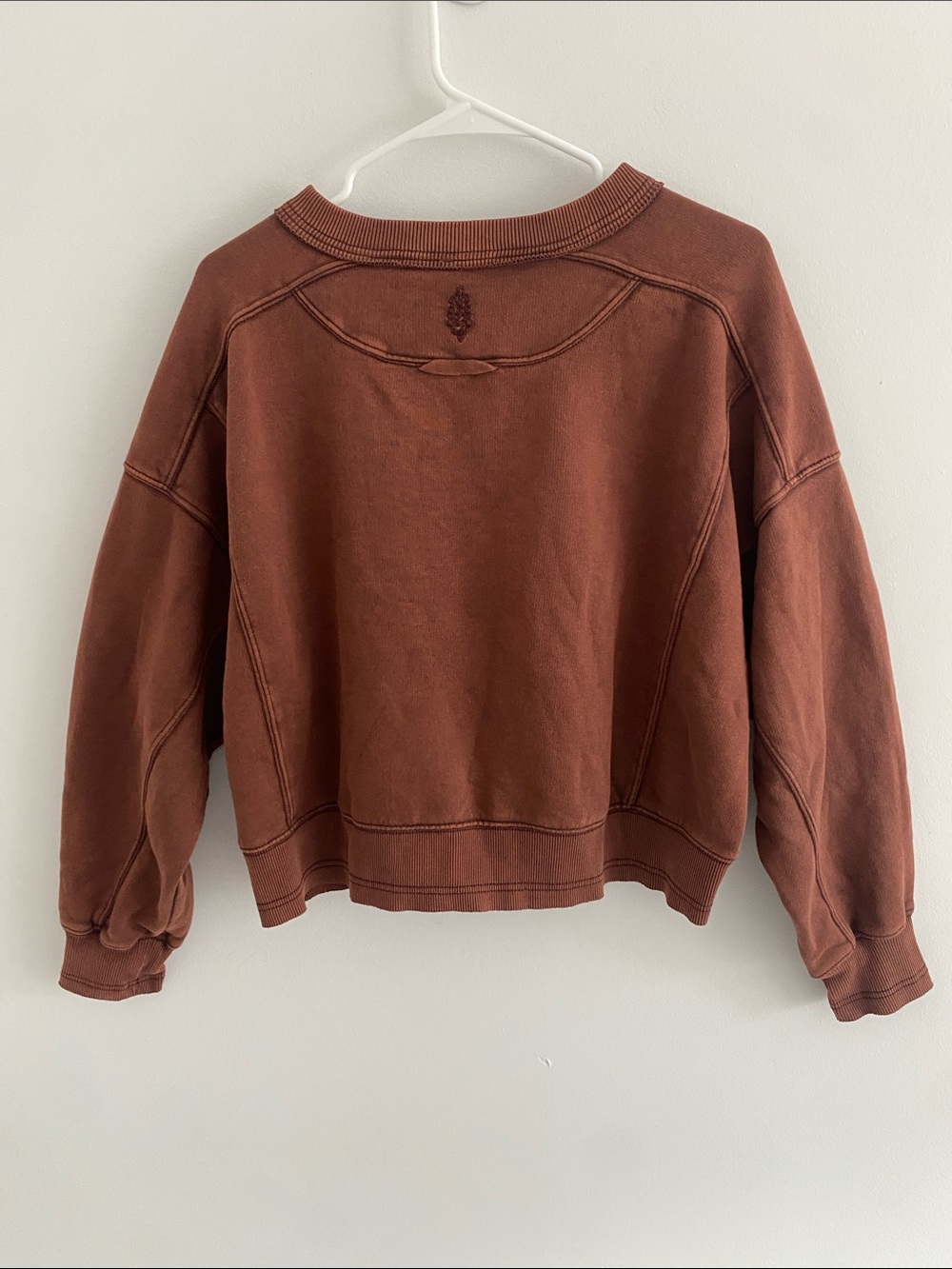 FP Movement Intercept Pullover Sweatshirt Chocolate Brown Size M - Picture 3 of 8